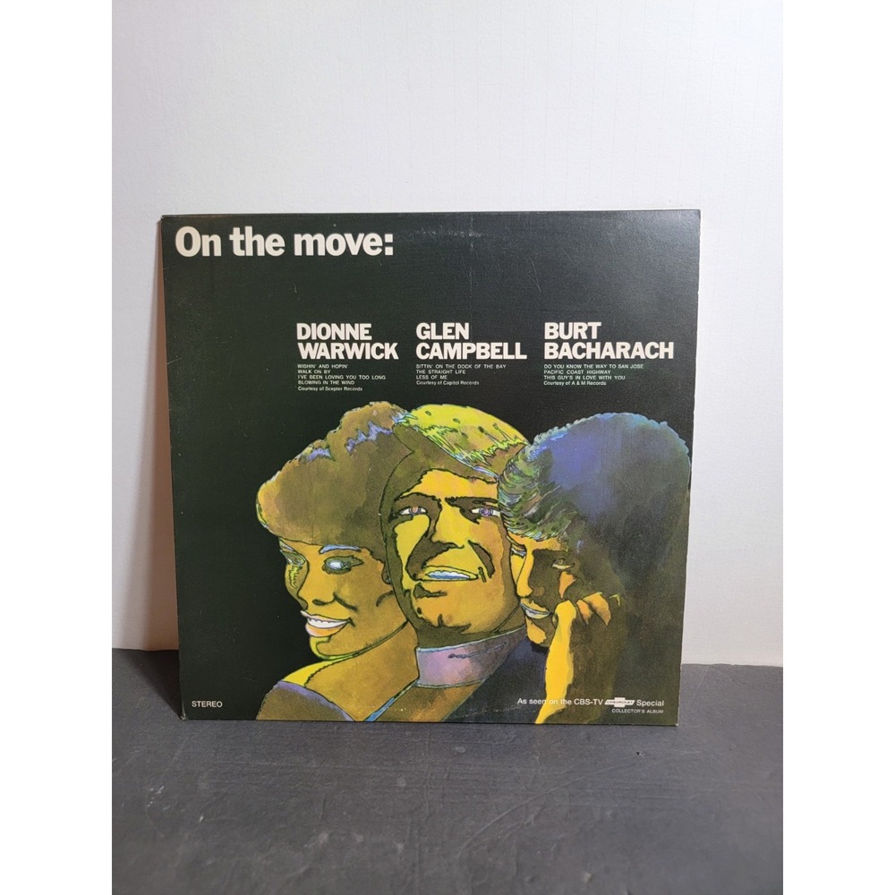 On The Move Dionne Warwick Glen Campbell Burt Bacharach Vinyl LP Record SL-6658